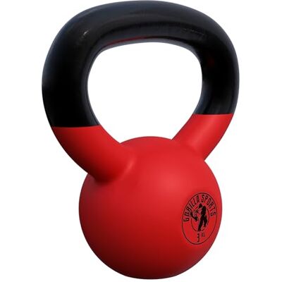 Gorilla SPORTS® Kettlebell en fonte 2 à 32 kg, vinyle, individuelle ou set Avec poignée; bouilloire de poids, haltère à boule pour musculation, entraînement, fitness et gym - Publicité Gorilla SPORTS® Kettlebell en fonte 2 à 32 kg, vinyle, individuelle ou set Avec poignée; bouilloire de poids, haltère à boule pour musculation, entraînement, fitness et gym - Publicité