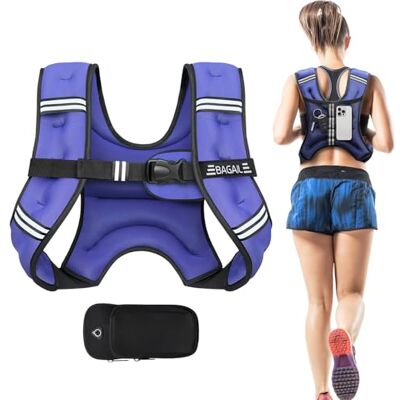 Bagail Gilet Lesté Pour la Musculation, Taille Ajustable, Poche Pratique, Gilet Lesté en Sable de Fer, Idéal Pour les Séances de Gymnastique, le Yoga et les Exercices d'Aérobic - Publicité Bagail Gilet Lesté Pour la Musculation, Taille Ajustable, Poche Pratique, Gilet Lesté en Sable de Fer, Idéal Pour les Séances de Gymnastique, le Yoga et les Exercices d'Aérobic - Publicité