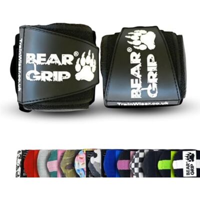 Bear Grip – bracelet poignet Premium résistant 61 cm pour haltérophilie, musculation, crossfit - Publicité Bear Grip – bracelet poignet Premium résistant 61 cm pour haltérophilie, musculation, crossfit - Publicité