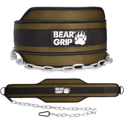 Bear Grip Ceinture lestée pour musculation et musculation - Publicité Bear Grip Ceinture lestée pour musculation et musculation - Publicité