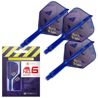 Target Darts Luke Nuke Littler Born to Win K Flex 3 Lot N° 6 Court - Publicité Target Darts Luke Nuke Littler Born to Win K Flex 3 Lot N° 6 Court - Publicité
