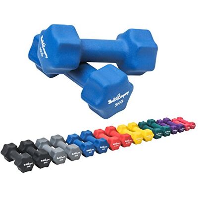Bad Company Haltères néoprène 0,5kg à 5kg en Couleur I Petit haltère caoutchouté pour Fitness, Gymnastique, aérobic à la Maison I Haltères Courts de Gymnastique à Domicile pour Femmes et Hommes - Publicité Bad Company Haltères néoprène 0,5kg à 5kg en Couleur I Petit haltère caoutchouté pour Fitness, Gymnastique, aérobic à la Maison I Haltères Courts de Gymnastique à Domicile pour Femmes et Hommes - Publicité