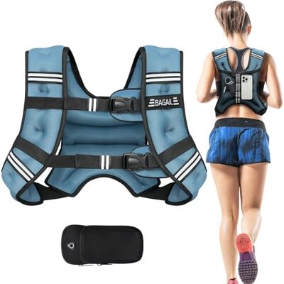 Bagail Gilet Lesté Pour la Musculation, Taille Ajustable, Poche Pratique, Gilet Lesté en Sable de Fer, Idéal Pour les Séances de Gymnastique, le Yoga et les Exercices d'Aérobic - Publicité Bagail Gilet Lesté Pour la Musculation, Taille Ajustable, Poche Pratique, Gilet Lesté en Sable de Fer, Idéal Pour les Séances de Gymnastique, le Yoga et les Exercices d'Aérobic - Publicité