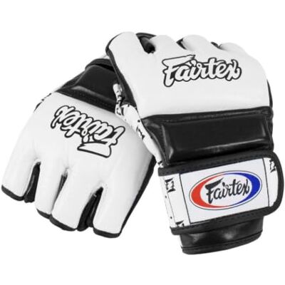 Fairtex MMA Gants Blanc/Noir Moyen - Publicité Fairtex MMA Gants Blanc/Noir Moyen - Publicité