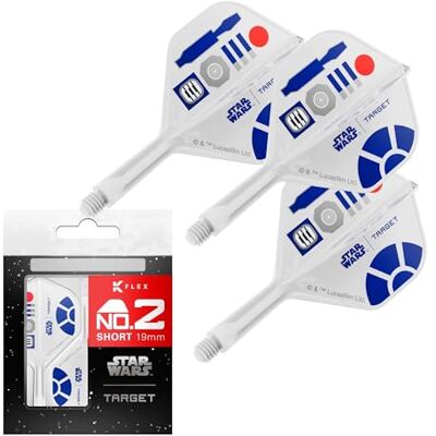 Target Darts Star Wars R2-D2 K Flex Ailettes et Tiges de Fléchettes Intégrées R2D2 Lot de 3 K-Flex, N° 2 et N° 6 Court, Intermédiaire et Moyen K-Flex Accessoires - Publicité Target Darts Star Wars R2-D2 K Flex Ailettes et Tiges de Fléchettes Intégrées R2D2 Lot de 3 K-Flex, N° 2 et N° 6 Court, Intermédiaire et Moyen K-Flex Accessoires - Publicité