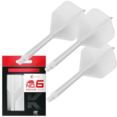 Target Darts K Flex Ailettes et Tiges de Fléchettes Intégrées, No.6 Blanc (Moyen) Lot de 3 K-Flex No.6, Kflex All in One Ailettes et Tiges de Fléchettes Moulées Accessoires de Fléchettes - Publicité Target Darts K Flex Ailettes et Tiges de Fléchettes Intégrées, No.6 Blanc (Moyen) Lot de 3 K-Flex No.6, Kflex All in One Ailettes et Tiges de Fléchettes Moulées Accessoires de Fléchettes - Publicité