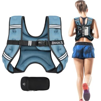 Bagail Gilet Lesté Pour la Musculation, Taille Ajustable, Poche Pratique, Gilet Lesté en Sable de Fer, Idéal Pour les Séances de Gymnastique, le Yoga et les Exercices d'Aérobic - Publicité Bagail Gilet Lesté Pour la Musculation, Taille Ajustable, Poche Pratique, Gilet Lesté en Sable de Fer, Idéal Pour les Séances de Gymnastique, le Yoga et les Exercices d'Aérobic - Publicité