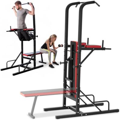 tectake® Station de Musculation Cage de Musculation Banc de Musculation Pliable Barre de Tractions Appareil Musculation Banc d'haltères Barre Musculation Sport Maison Fitness 180 x 95 x 210 cm - Publicité tectake® Station de Musculation Cage de Musculation Banc de Musculation Pliable Barre de Tractions Appareil Musculation Banc d'haltères Barre Musculation Sport Maison Fitness 180 x 95 x 210 cm - Publicité