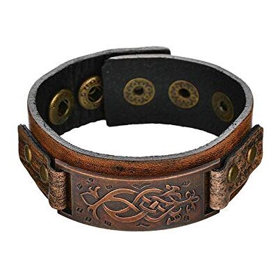 Generic Bracelet en Cuir pour Femme,Vintage Tressé en Cuir Véritable Charme Bangles Bracelets Wrap Steampunk Fine Gravure Cadeau De Noël De La Personnalité pour Les Hommes Femmes Garçons - Publicité Generic Bracelet en Cuir pour Femme,Vintage Tressé en Cuir Véritable Charme Bangles Bracelets Wrap Steampunk Fine Gravure Cadeau De Noël De La Personnalité pour Les Hommes Femmes Garçons - Publicité