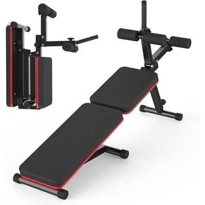 EASY BIG Banc plat et inclinable, pliable, réglage à plusieurs niveaux, entraînement complet du corps, capacité de 660 lb/300 kg - Publicité EASY BIG Banc plat et inclinable, pliable, réglage à plusieurs niveaux, entraînement complet du corps, capacité de 660 lb/300 kg - Publicité