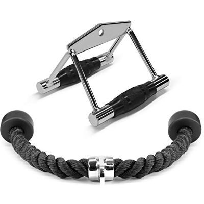 Yes4All 68,6 et 91,4 cm Câble de fixation pour corde à triceps, avec 4 couleurs, fixations pour machine d'exercice, système de poulie, corde à tirer avec mousqueton - Publicité Yes4All 68,6 et 91,4 cm Câble de fixation pour corde à triceps, avec 4 couleurs, fixations pour machine d'exercice, système de poulie, corde à tirer avec mousqueton - Publicité