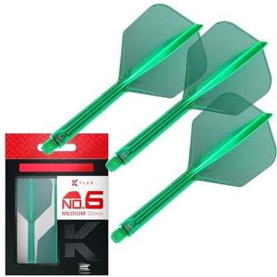 Target Darts K Flex Ailettes et Tiges de Fléchettes Intégrées, No.6 Vert (Moyen) Lot de 3 K-Flex No.6, Kflex All in One Ailettes et Tiges de Fléchettes Moulées Accessoires de Fléchettes - Publicité Target Darts K Flex Ailettes et Tiges de Fléchettes Intégrées, No.6 Vert (Moyen) Lot de 3 K-Flex No.6, Kflex All in One Ailettes et Tiges de Fléchettes Moulées Accessoires de Fléchettes - Publicité