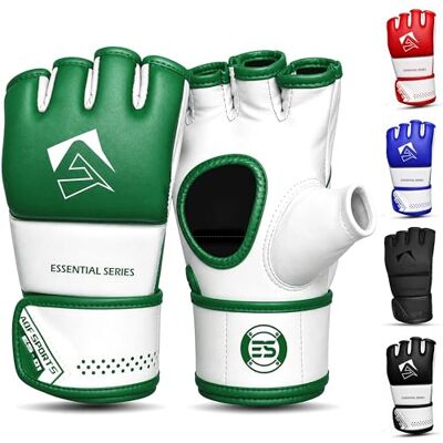 AQF Gants MMA- Gant De Boxe UFC Paume Ouverte– Mitaines MMA Gloves pour Grappling, Muay Thaï, Kickboxing, Sac De Frappe, Entraînement, Karate, Taekwondo– Gants Arts Martiaux Homme Femme (Verte, L) - Publicité AQF Gants MMA- Gant De Boxe UFC Paume Ouverte– Mitaines MMA Gloves pour Grappling, Muay Thaï, Kickboxing, Sac De Frappe, Entraînement, Karate, Taekwondo– Gants Arts Martiaux Homme Femme (Verte, L) - Publicité