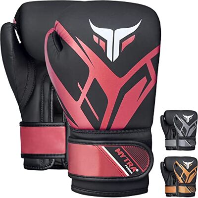 Mytra Fusion Gants de boxe pour enfants Gants de boxe junior avec paume ventilée MMA, Muay Thai, sparring, combat, gants de frappe (Black/Maroon, 4-oz) - Publicité Mytra Fusion Gants de boxe pour enfants Gants de boxe junior avec paume ventilée MMA, Muay Thai, sparring, combat, gants de frappe (Black/Maroon, 4-oz) - Publicité
