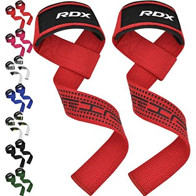 RDX Sangle Musculation Gym Levage Support de Poignet Bandage Fitness Lifting Straps Entraînement Bodybuilding Haltérophilie Flex Gel Grips Gymnastique - Publicité RDX Sangle Musculation Gym Levage Support de Poignet Bandage Fitness Lifting Straps Entraînement Bodybuilding Haltérophilie Flex Gel Grips Gymnastique - Publicité