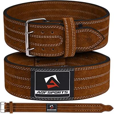 AQF Ceinture Musculation, 4" Cuir Vache Ceinture De Musculation, Ceinture Leste Musculation, Ceinture Lombaire Homme Femme 10mm D'épaisseur Weightlifting Belt - Publicité AQF Ceinture Musculation, 4" Cuir Vache Ceinture De Musculation, Ceinture Leste Musculation, Ceinture Lombaire Homme Femme 10mm D'épaisseur Weightlifting Belt - Publicité