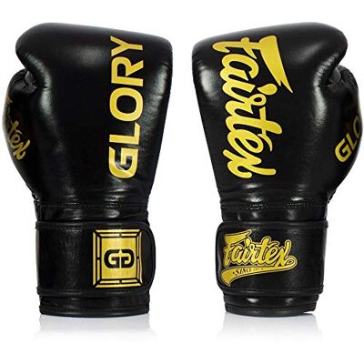 Fairtex Boxhandschuhe, BGVG1 Glory, Schwarz-Gelb, 10 Oz - Publicité Fairtex Boxhandschuhe, BGVG1 Glory, Schwarz-Gelb, 10 Oz - Publicité