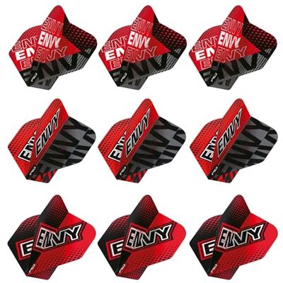 RED DRAGON Darts – Pack de 9 Plumes Envy – Pack de 9 Plumes Extra épaisses de 100 microns – Forme Standard – Accessoires de fléchettes Professionnels - Publicité RED DRAGON Darts – Pack de 9 Plumes Envy – Pack de 9 Plumes Extra épaisses de 100 microns – Forme Standard – Accessoires de fléchettes Professionnels - Publicité