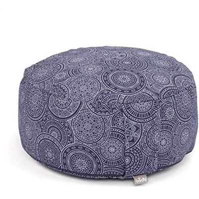 Bodhi Coussin de méditation Rondo Housse Amovible en 100% Coton Coussin de Yoga Garni d'épeautre Bio Hauteur 14-20cm Sangle de Transport Pratique Collection Maharaja (Mandala, Bleu foncé) - Publicité Bodhi Coussin de méditation Rondo Housse Amovible en 100% Coton Coussin de Yoga Garni d'épeautre Bio Hauteur 14-20cm Sangle de Transport Pratique Collection Maharaja (Mandala, Bleu foncé) - Publicité