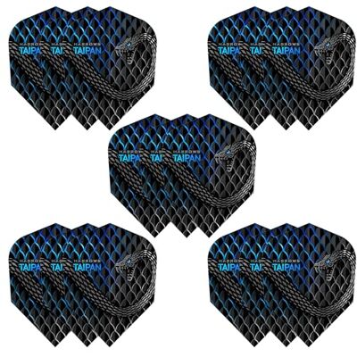 Harrows Taipan Dart Flights 5 x Sets Darts Flights (15 Flights Total) I 100 Micron Dart Flights I Premium Extra Strong Made in UK I Professional Darts Accessories I Blue Dart Flights - Publicité Harrows Taipan Dart Flights 5 x Sets Darts Flights (15 Flights Total) I 100 Micron Dart Flights I Premium Extra Strong Made in UK I Professional Darts Accessories I Blue Dart Flights - Publicité