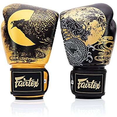 Fairtex Harmony Six Gants de Boxe Noir/doré 10 oz - Publicité Fairtex Harmony Six Gants de Boxe Noir/doré 10 oz - Publicité