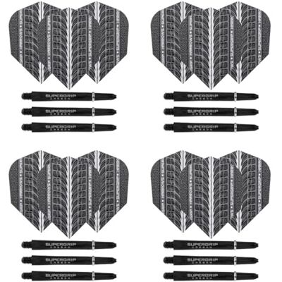Harrows Lot de 4 fléchettes Zestawy trzonków do lotek Supergrip Carbon i lotek Supergrip Ultra 12 trzonków do lotek łącznie 12 lotek rust-rednie i krótkie czarne, średnie - Publicité Harrows Lot de 4 fléchettes Zestawy trzonków do lotek Supergrip Carbon i lotek Supergrip Ultra 12 trzonków do lotek łącznie 12 lotek rust-rednie i krótkie czarne, średnie - Publicité