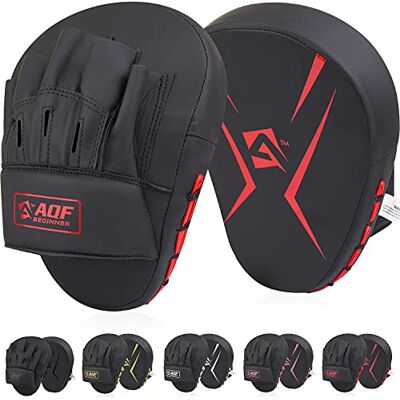 AQF Mitaine et Patte d'Ours Boxe, Pao Cible Rex en Cuir Incurvé pour Thai Frappe, Focus Gant pour MMA, Muay Thai, Kickboxing, Karaté et Arts Martiaux - Publicité AQF Mitaine et Patte d'Ours Boxe, Pao Cible Rex en Cuir Incurvé pour Thai Frappe, Focus Gant pour MMA, Muay Thai, Kickboxing, Karaté et Arts Martiaux - Publicité