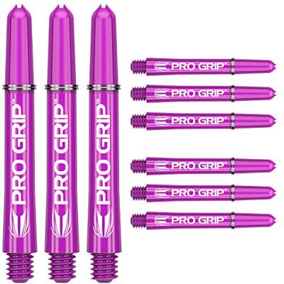 Target Darts 3 x Jeux of Violet Pro Grip Arbres à fléchettes Intermédiaire 9 po au Total - Publicité Target Darts 3 x Jeux of Violet Pro Grip Arbres à fléchettes Intermédiaire 9 po au Total - Publicité