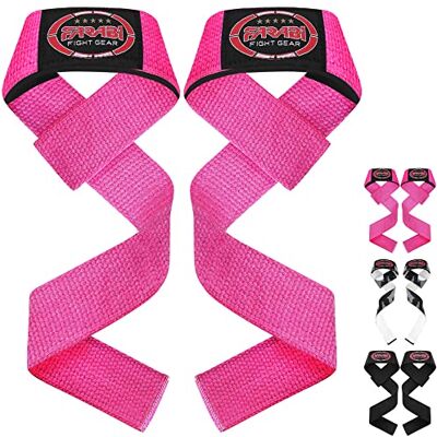 Farabi Sports Sangles de barre de gymnastique d'haltérophilie sans glissement avec des poignées flexibles en gel modernes pour l'entraînement, la dynamophilie (Pink) - Publicité Farabi Sports Sangles de barre de gymnastique d'haltérophilie sans glissement avec des poignées flexibles en gel modernes pour l'entraînement, la dynamophilie (Pink) - Publicité