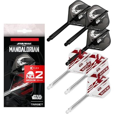 Target Darts Star Wars Mandalorian K Flex Intégré Fléchette Ailettes et Arbres Personnage Inspiré Lot de 6 K-Flex, N° 2 Disney K-Flex Accessoires, Moyen (33mm) - Publicité Target Darts Star Wars Mandalorian K Flex Intégré Fléchette Ailettes et Arbres Personnage Inspiré Lot de 6 K-Flex, N° 2 Disney K-Flex Accessoires, Moyen (33mm) - Publicité