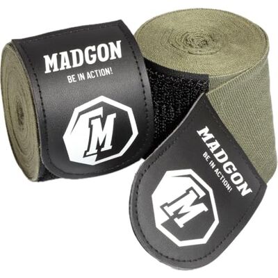 MADGON Bandes Boxe Auto-Agrippantes avec Passe-Pouce de Qualité Supérieure 3 m / 3,8 m / 4,5 m Bandages Boxe pour MMA, Boxe, Kick-Boxing, Entraînements Absorption Optimale de la Sueur - Publicité MADGON Bandes Boxe Auto-Agrippantes avec Passe-Pouce de Qualité Supérieure 3 m / 3,8 m / 4,5 m Bandages Boxe pour MMA, Boxe, Kick-Boxing, Entraînements Absorption Optimale de la Sueur - Publicité