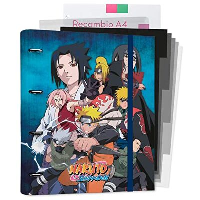 Grupo Erik CARPEBLOCK 4 anneaux premium NARUTO - Publicité Grupo Erik CARPEBLOCK 4 anneaux premium NARUTO - Publicité