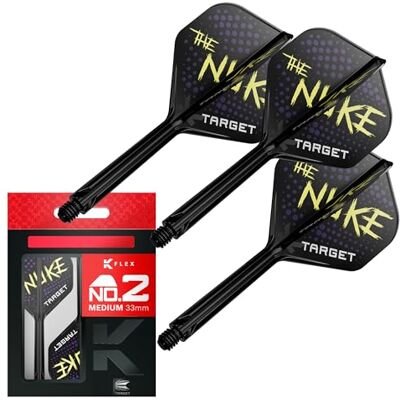 Target Darts Luke Littler K Flex Ailettes et Système d'arbre, No.2 (Moyen, 33mm) Pack de 3 Ailettes Kflex All in One, The Nuke Player Edition Accessoires de Fléchettes Fléchettes K-Flex - Publicité Target Darts Luke Littler K Flex Ailettes et Système d'arbre, No.2 (Moyen, 33mm) Pack de 3 Ailettes Kflex All in One, The Nuke Player Edition Accessoires de Fléchettes Fléchettes K-Flex - Publicité