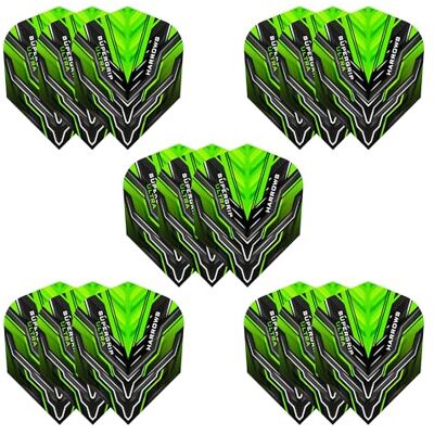 Harrows Supergrip Ultra Dart Flights 5 x Sets Darts Flights (15 Flights Total) I 100 Micron Dart Flights I Premium Extra Strong Made in UK I Professional Darts Accessories I Green Dart Flights - Publicité Harrows Supergrip Ultra Dart Flights 5 x Sets Darts Flights (15 Flights Total) I 100 Micron Dart Flights I Premium Extra Strong Made in UK I Professional Darts Accessories I Green Dart Flights - Publicité