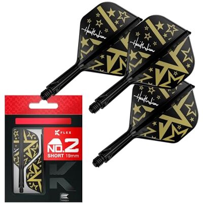 Target Darts Target Japan Hot Shot Système D'ailettes et de Tiges K Flex Dart, No.2 Lot de 3 Accessoires de Fléchettes Kflex All in One Flight, Player Edition Harith Lim Tige Fléchette – Court (19mm) - Publicité Target Darts Target Japan Hot Shot Système D'ailettes et de Tiges K Flex Dart, No.2 Lot de 3 Accessoires de Fléchettes Kflex All in One Flight, Player Edition Harith Lim Tige Fléchette – Court (19mm) - Publicité