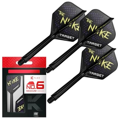 Target Darts Luke Littler K Flex Ailettes et Système d'arbre, No.6 (Moyen, 33mm) Pack de 3 Ailettes Kflex All in One, The Nuke Player Edition Accessoires de Fléchettes Fléchettes K-Flex - Publicité Target Darts Luke Littler K Flex Ailettes et Système d'arbre, No.6 (Moyen, 33mm) Pack de 3 Ailettes Kflex All in One, The Nuke Player Edition Accessoires de Fléchettes Fléchettes K-Flex - Publicité