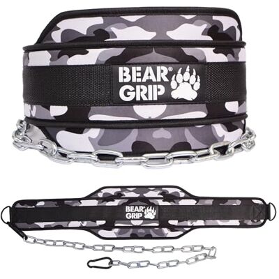 Bear Grip Ceinture lestée pour musculation et musculation - Publicité Bear Grip Ceinture lestée pour musculation et musculation - Publicité