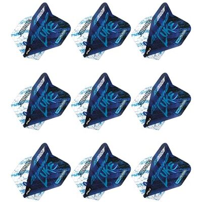 RED DRAGON Lot de 3 ailettes de fléchettes Yin Yang double face Luke Humphries World Champion Bleu et Blanc Standard (9 ailettes au total) - Publicité RED DRAGON Lot de 3 ailettes de fléchettes Yin Yang double face Luke Humphries World Champion Bleu et Blanc Standard (9 ailettes au total) - Publicité