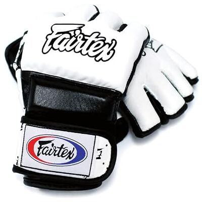 Fairtex MMA Gants Blanc/Noir Moyen - Publicité Fairtex MMA Gants Blanc/Noir Moyen - Publicité