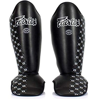 Fairtex Super Comfort Protège-tibias de boxe avec empeigne Noir L Noir noir - Publicité Fairtex Super Comfort Protège-tibias de boxe avec empeigne Noir L Noir noir - Publicité