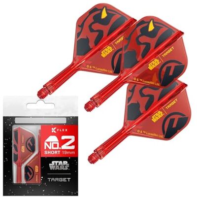 Target Darts Star Wars Darth Maul K Flex Ailettes et Tiges de Fléchettes Intégrées Lot de 3 K-Flex, N° 2 et N° 6 Court, Intermédiaire et Moyen Disney K-Flex Accessoires - Publicité Target Darts Star Wars Darth Maul K Flex Ailettes et Tiges de Fléchettes Intégrées Lot de 3 K-Flex, N° 2 et N° 6 Court, Intermédiaire et Moyen Disney K-Flex Accessoires - Publicité