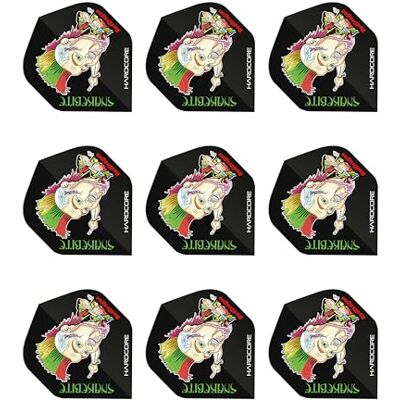 Dragon Hardcore Peter Wright Snakebite Bande Dessinée Extra-épaisse Fléchettes Dart Flights 4 Jeux par Paquet (12 Vols au Total) - Publicité Dragon Hardcore Peter Wright Snakebite Bande Dessinée Extra-épaisse Fléchettes Dart Flights 4 Jeux par Paquet (12 Vols au Total) - Publicité