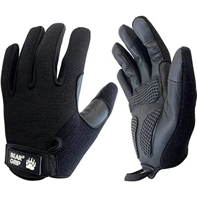 BEAR GRIP Gants d'haltérophilie avec paume rembourrée en gel pour entraînements multisports, culturisme, crossfit, callisthenic, cyclisme, protection complète de la paume antidérapante - Publicité BEAR GRIP Gants d'haltérophilie avec paume rembourrée en gel pour entraînements multisports, culturisme, crossfit, callisthenic, cyclisme, protection complète de la paume antidérapante - Publicité