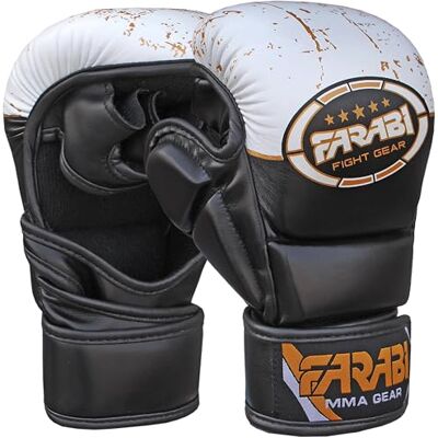 Farabi Sports Farabi 7-OZ MMA Gloves Grappling Gloves Martial Arts Gloves Sparring Gloves Punching Bag Gloves Cage GlovesFighting Gloves Mitts UFC Gloves Combat Gloves Training Gloves (Black/White, L/XL) - Publicité Farabi Sports Farabi 7-OZ MMA Gloves Grappling Gloves Martial Arts Gloves Sparring Gloves Punching Bag Gloves Cage GlovesFighting Gloves Mitts UFC Gloves Combat Gloves Training Gloves (Black/White, L/XL) - Publicité