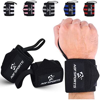 AQF Bande Poignet Musculation (Paire) IPL USPA Approuvé 45cm Protege Poignet Musculation Homme et Femme Sangle Poignet Musculation, Fitness Attelle Poignet avec Boucle Pouce (Intégral Noir) - Publicité AQF Bande Poignet Musculation (Paire) IPL USPA Approuvé 45cm Protege Poignet Musculation Homme et Femme Sangle Poignet Musculation, Fitness Attelle Poignet avec Boucle Pouce (Intégral Noir) - Publicité