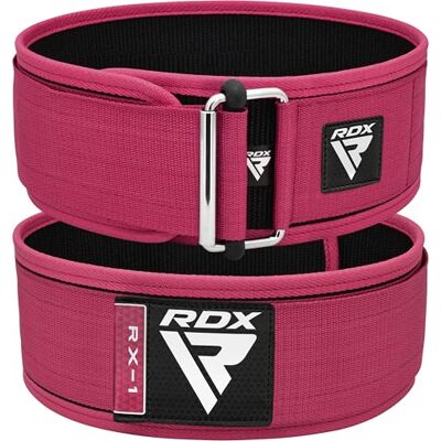 RDX Ceinture d'haltérophilie pour femmes 4 "Support lombaire dorsal réglable Bodybuilding, Powerlifting Entraînement de force fonctionnelle Exercice de base Fitness Workout Squats Deadlifts - Publicité RDX Ceinture d'haltérophilie pour femmes 4 "Support lombaire dorsal réglable Bodybuilding, Powerlifting Entraînement de force fonctionnelle Exercice de base Fitness Workout Squats Deadlifts - Publicité
