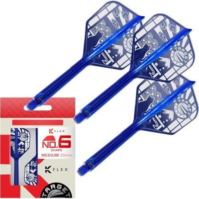 Target Darts Target Japan Blue K Flex Fléchette Ailettes et Arbres Système, N° 6 (Moyen, 33mm) Lot de 3 Kflex Tout-en-Un Ailette, Limitée Édition Accessoires K-Flex Fléchettes - Publicité Target Darts Target Japan Blue K Flex Fléchette Ailettes et Arbres Système, N° 6 (Moyen, 33mm) Lot de 3 Kflex Tout-en-Un Ailette, Limitée Édition Accessoires K-Flex Fléchettes - Publicité