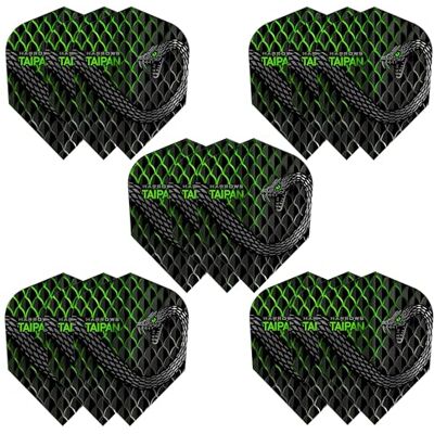Harrows Taipan Dart Flights 5 x Sets Darts Flights (15 Flights Total) I 100 Micron Dart Flights I Premium Extra Strong Made in UK I Professional Darts Accessories I Green Dart Flights - Publicité Harrows Taipan Dart Flights 5 x Sets Darts Flights (15 Flights Total) I 100 Micron Dart Flights I Premium Extra Strong Made in UK I Professional Darts Accessories I Green Dart Flights - Publicité