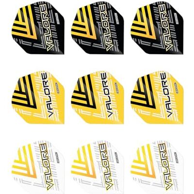 RED DRAGON Darts – Pack de 9 Plumes Valore – Pack de 9 Plumes Extra épaisses de 100 microns – Forme Standard – Accessoires de fléchettes Professionnels - Publicité RED DRAGON Darts – Pack de 9 Plumes Valore – Pack de 9 Plumes Extra épaisses de 100 microns – Forme Standard – Accessoires de fléchettes Professionnels - Publicité