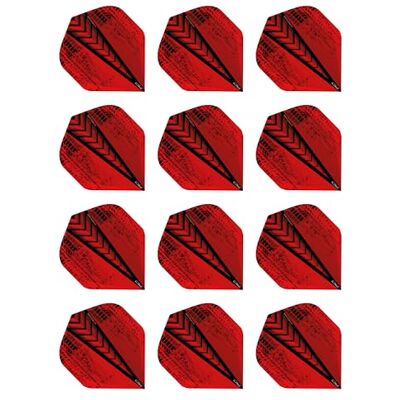 RED DRAGON Hardcore Radical Rouge Extra Épais Standard Fléchettes Dart Flights 4 Jeux par Paquet (12 Vols au Total) - Publicité RED DRAGON Hardcore Radical Rouge Extra Épais Standard Fléchettes Dart Flights 4 Jeux par Paquet (12 Vols au Total) - Publicité